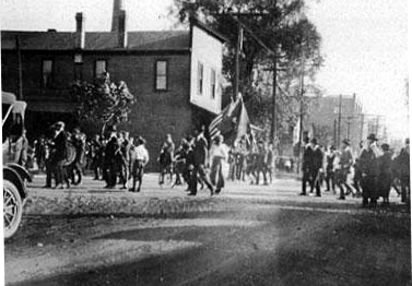 Colonel Westnedge’s funeral procession circa 1920