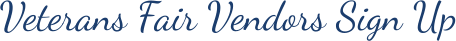 Veterans Fair Vendors Sign Up