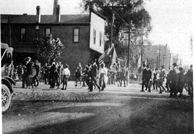 Colonel Westnedge’s funeral procession circa 1920