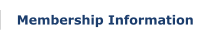 Membership Information